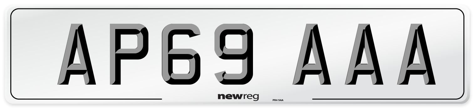 AP69 AAA Number Plate from New Reg